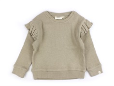 Lil Atelier travertine melange knit top